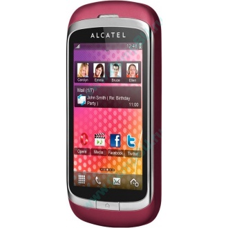 Красно-розовый телефон Alcatel One Touch 818 (Каменск-Уральский)