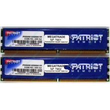 Память 1Gb (2x512Mb) DDR2 Patriot PSD251253381H pc4200 533MHz (Каменск-Уральский)